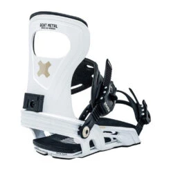 Bent Metal Womens Metta Snowboard Binding-White-L