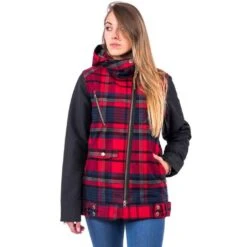 Holden Moto Jacket Womens-Plaid-M