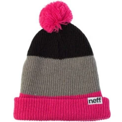 Neff Snappy Beanie-Magenta Grey Black-OS