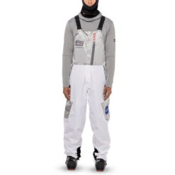 686 Mens Exploration Bib One Piece-White Clrblk-L