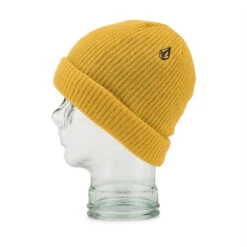 Volcom Mens Sweep Lined Beanie-Resin Gold-OS