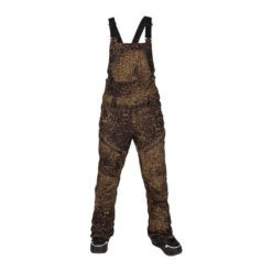 Volcom Womens Elm Stretch Gore Bib Overall-Leopard-S