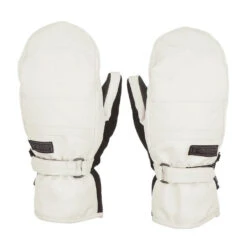 Volcom Womens Peep Gore-Tex Mitt-Off White-L